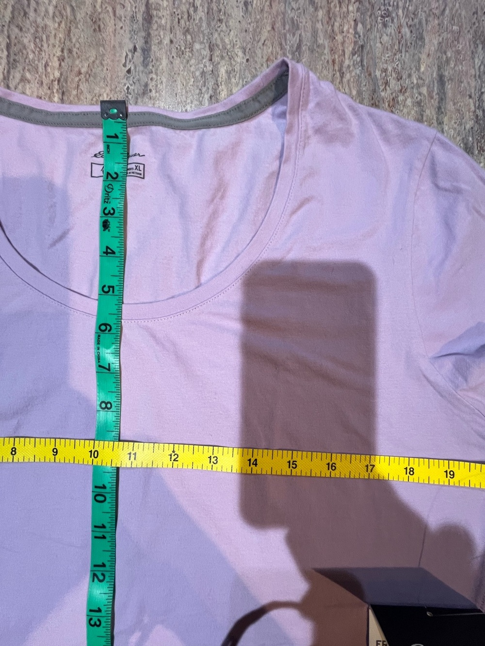 Eddie Bauer Light Lavender Scoop-Neck Short Sleeve Tee - Picture 11 of 11
